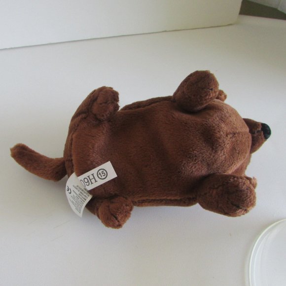 DACHSHUND Dakin 8" long REALISTIC adoring face has beans PLUSH stuffed animal - Picture 6 of 10
